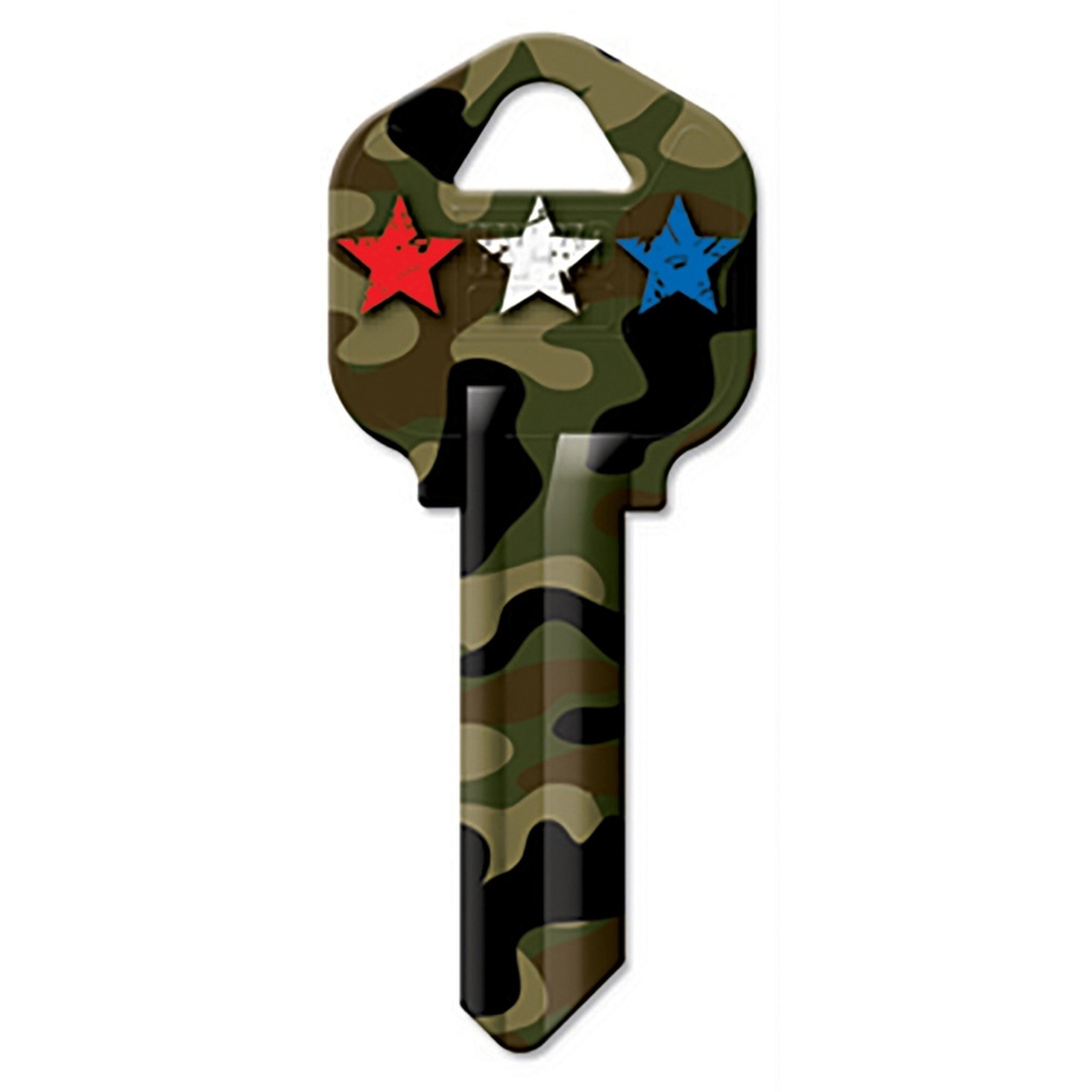 KW1-15 KEYBLANK - CAMO STARS
