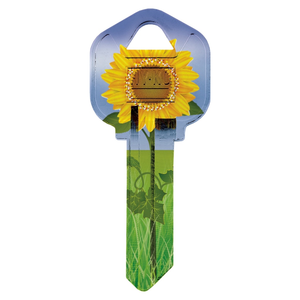 KW1-17 KEYBLANK - SUNFLOWER