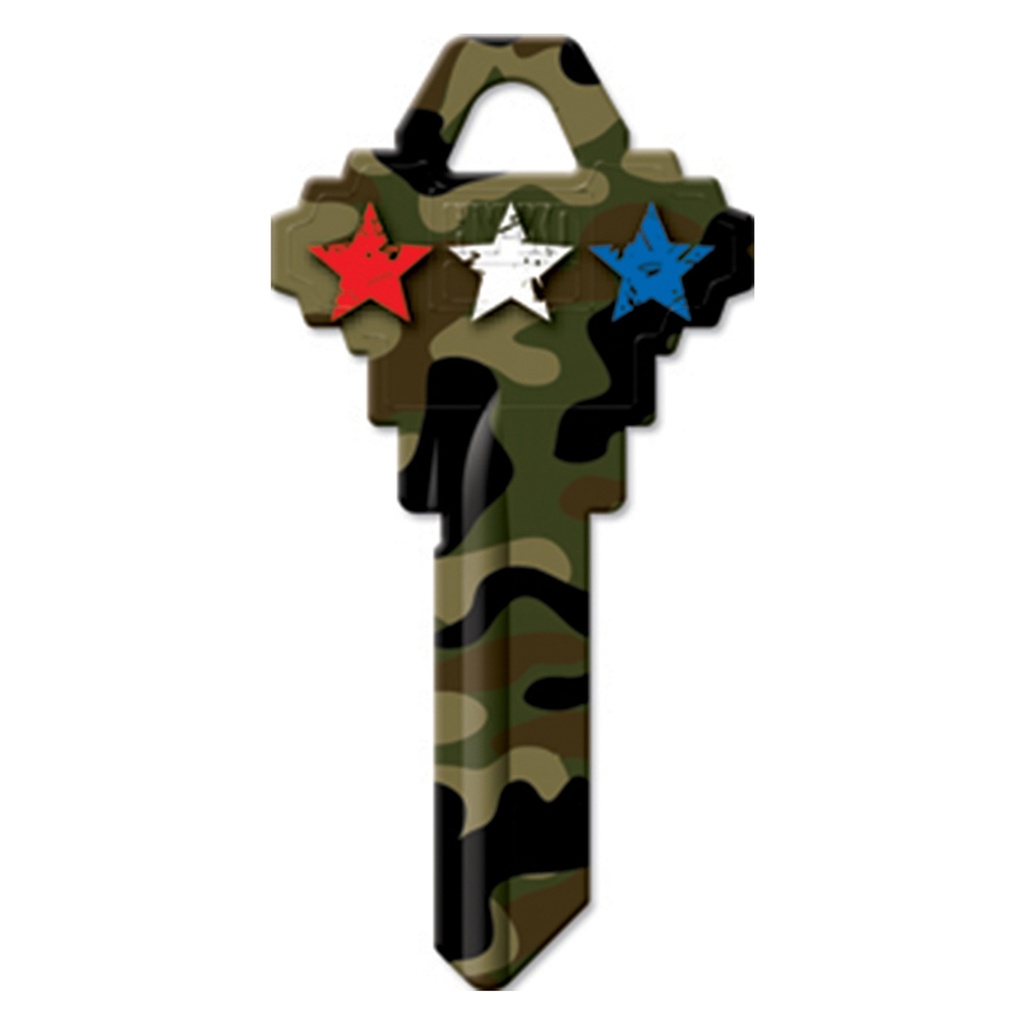 SC1-15 KEYBLANK - CAMO STARS