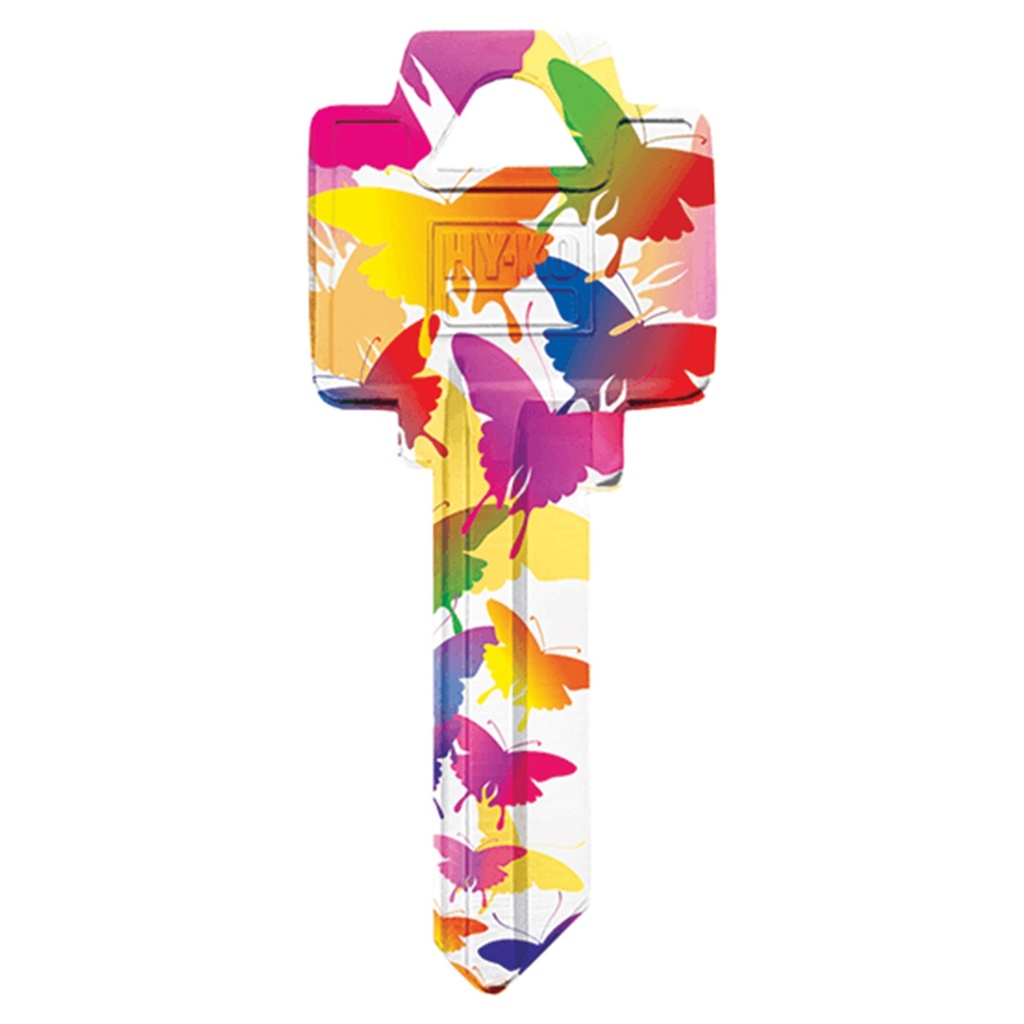 WR5-19 KEYBLANK - BUTTERFLIES