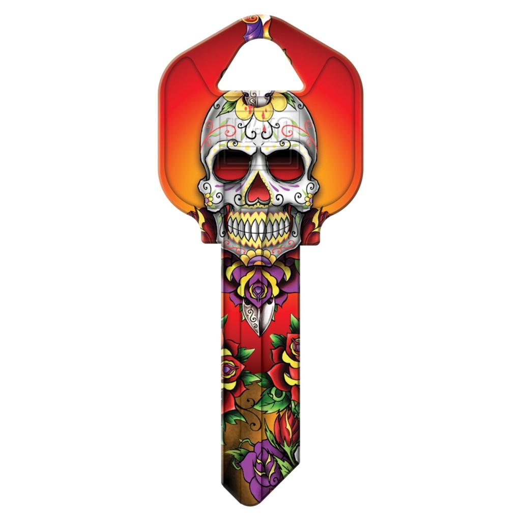 [MFA73572] KW1-29 KEYBLANK-PAINTED SKULL