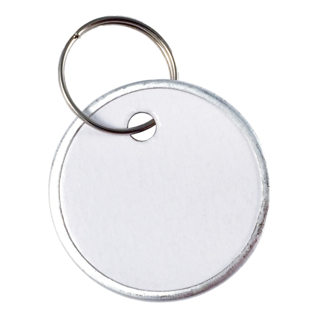 PAPER KEY TAG W/SPLIT RNG- BLK