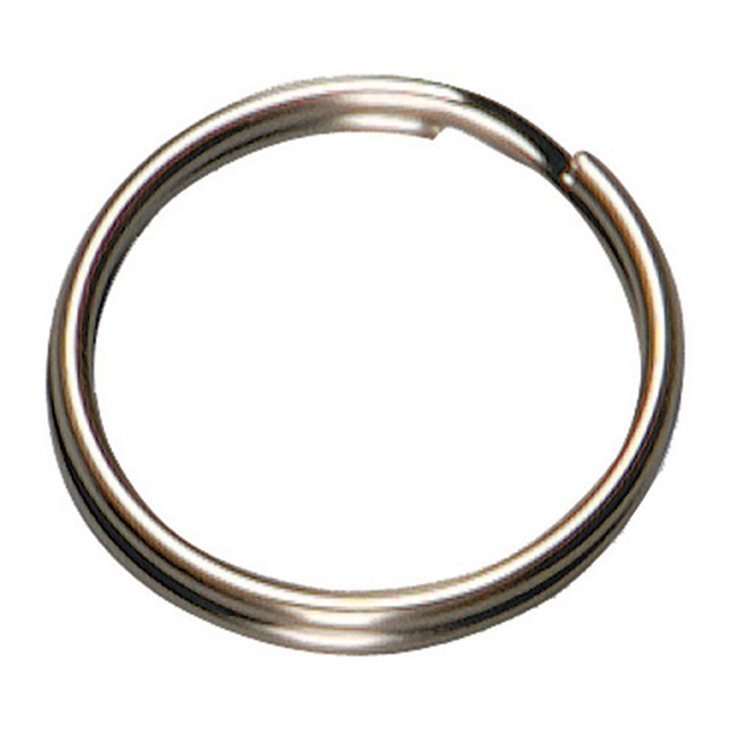 3/4IN STNLS SPLIT KEY RING-BLK