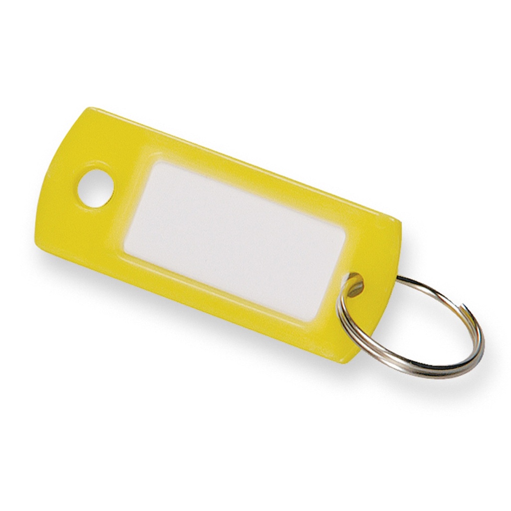 KEY ID TAG W/SPLIT RING/BUCKET