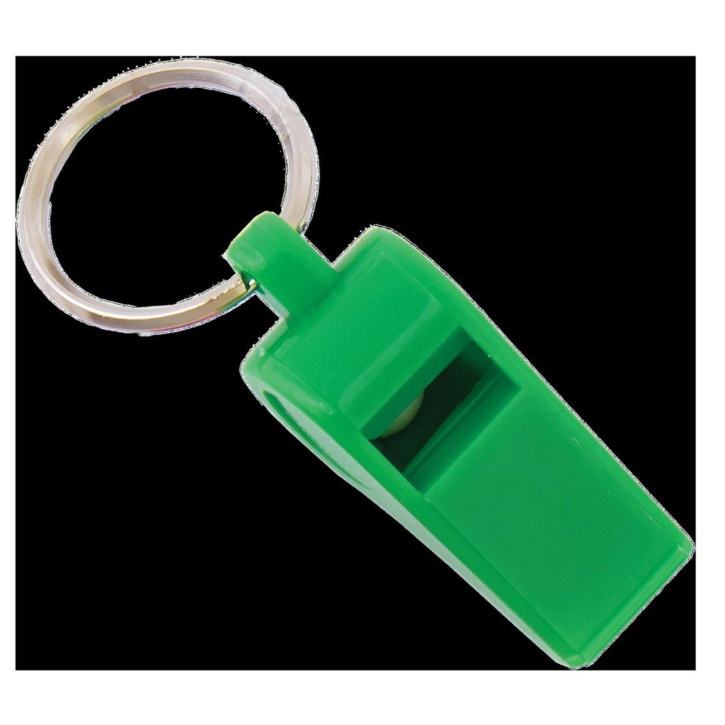 WHISTLE KEY RING W/SPLIT RING