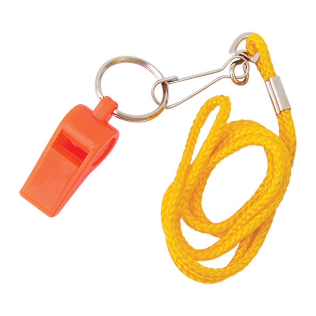 21IN NYLON LANYARD W/WHISTLE