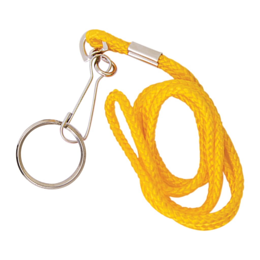 21.5IN NYLON LANYARD-METL CLIP