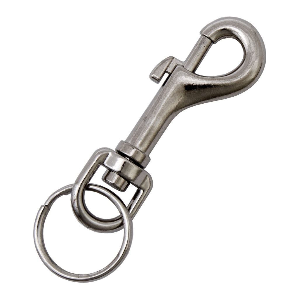 LARGE BOLT SNAP W/SPLIT RING