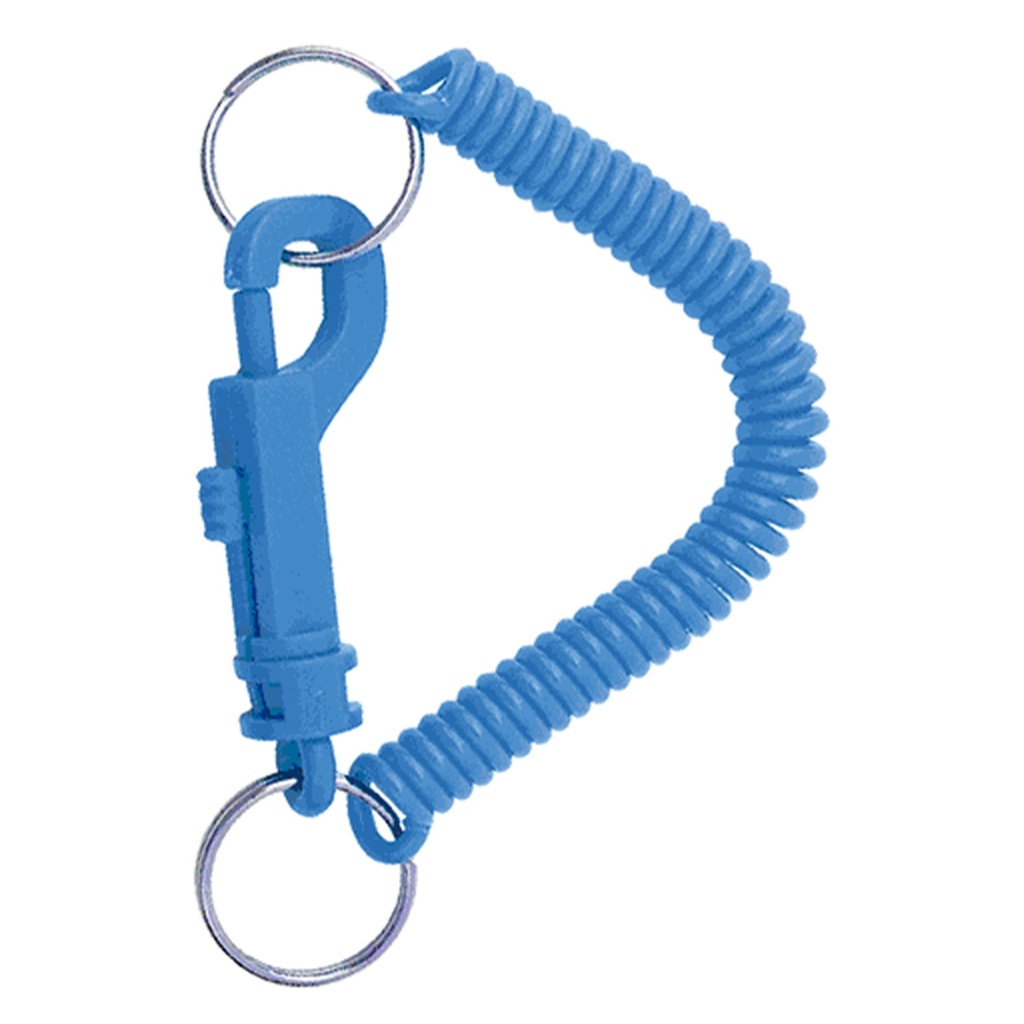 COILED KEY RING 2 PLASTIC SNAP