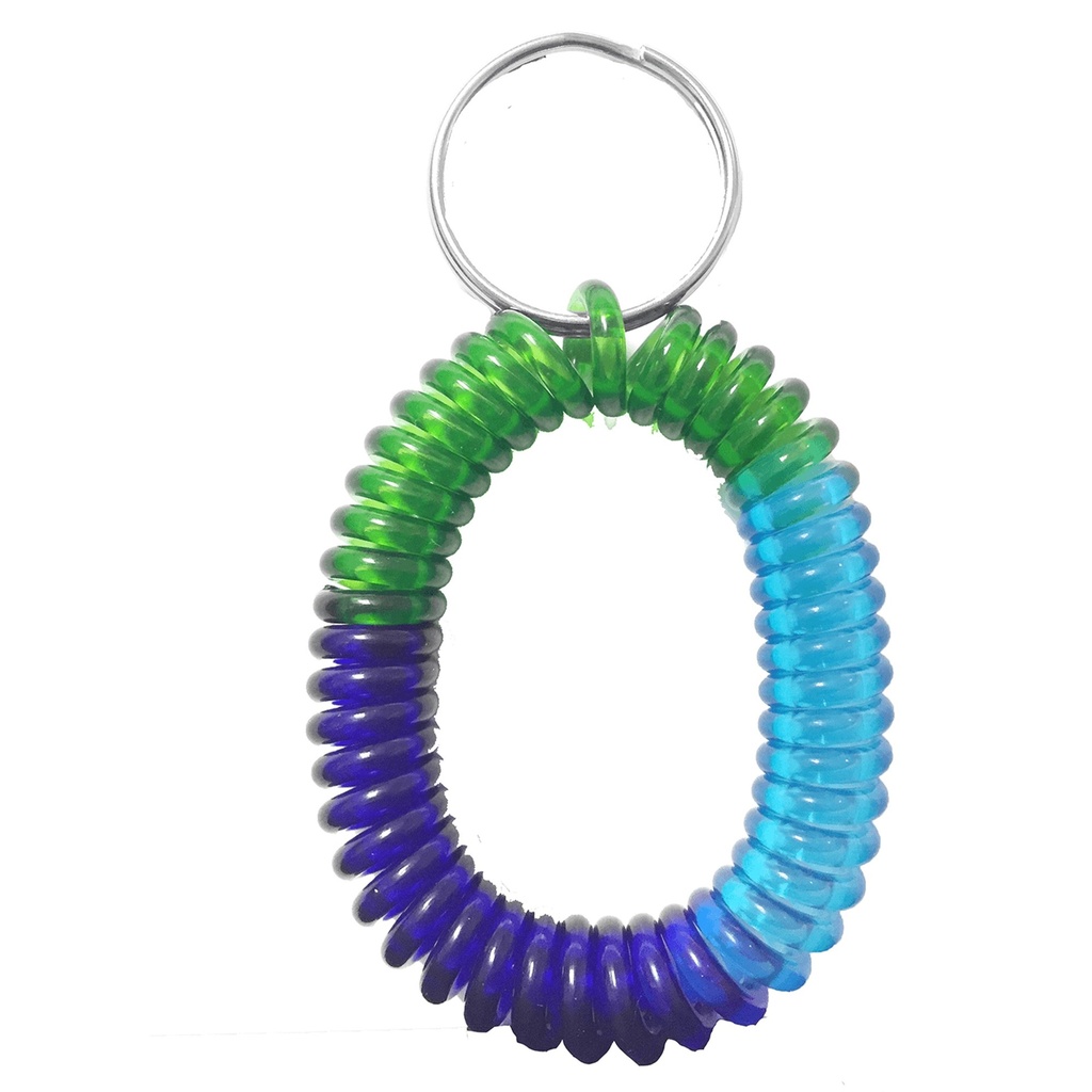 MULTICOLOR COILED KEY RING