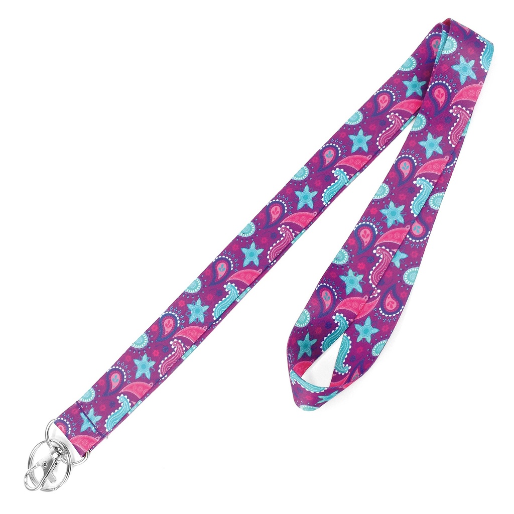 1IN W ASST PURPLE LANYARD