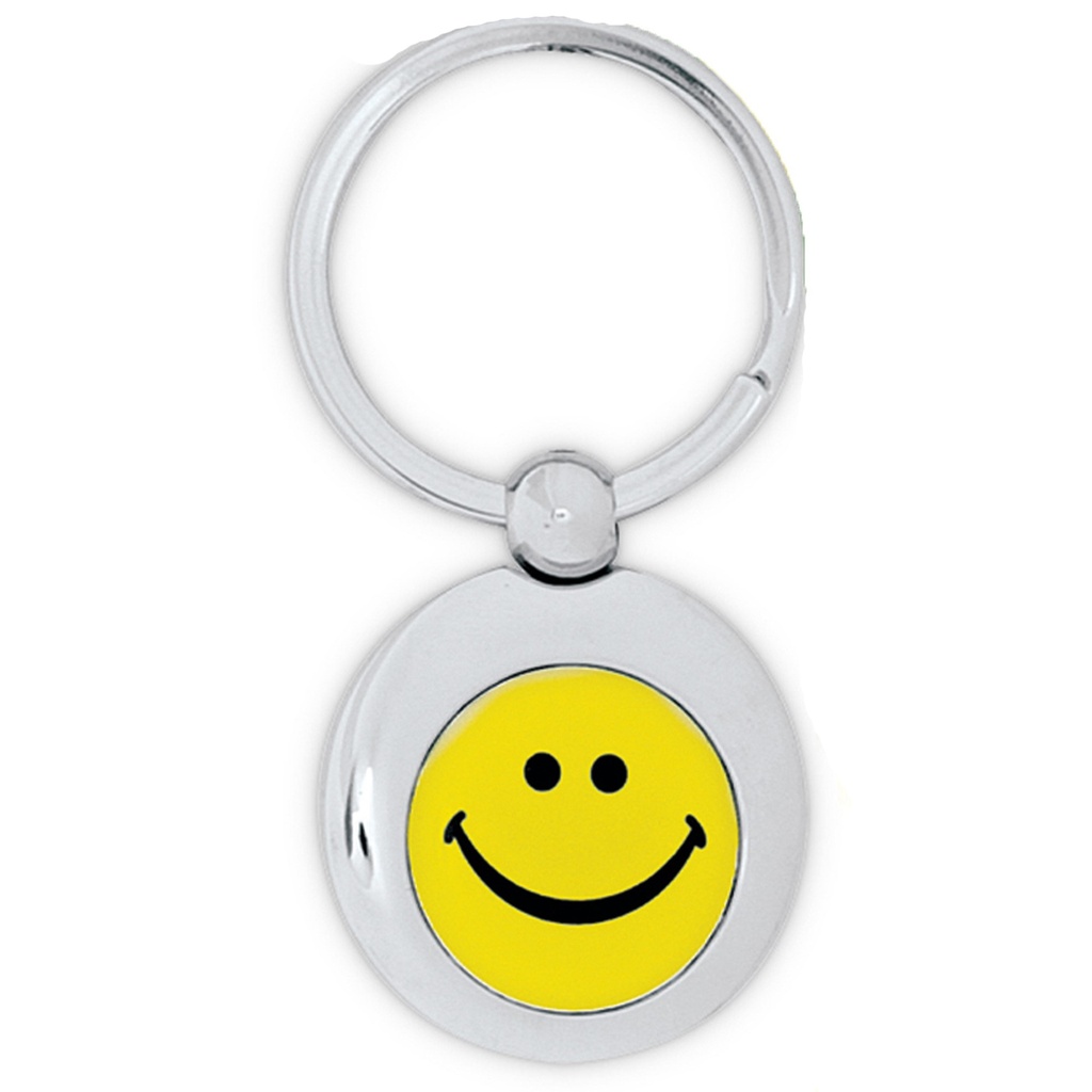 SMILEY FACE KEYCHAIN
