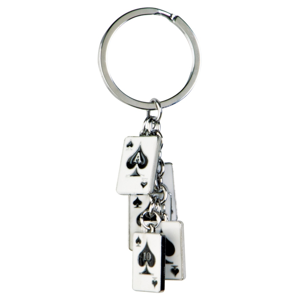 CHARMS CARDS KEY RING