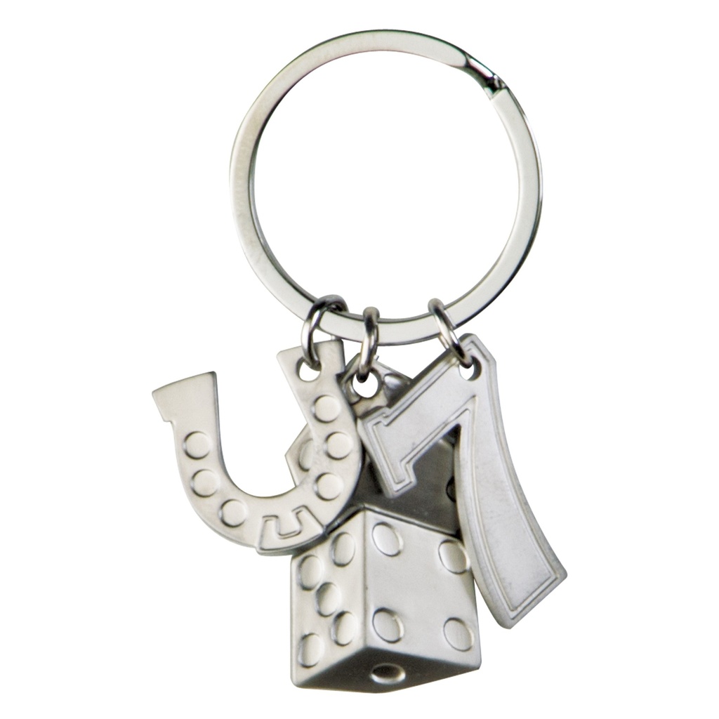CHARMS DICE 7 PLAYER KEY RING