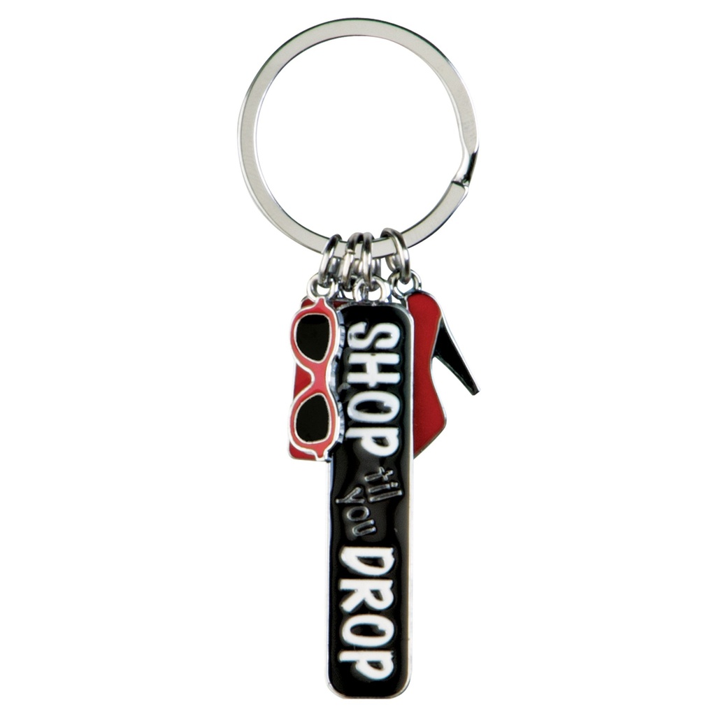 CHARMS SHOPPING KEY RING