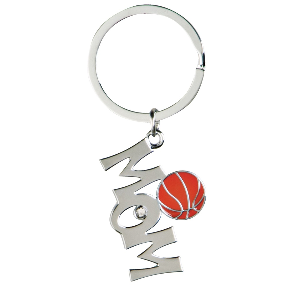 SPORTS MOM BASKETBALL KEY RING