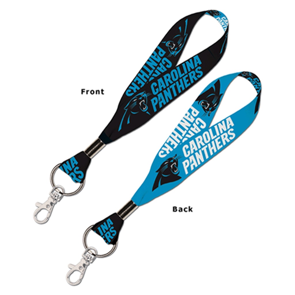 LANYARD KEY STRAP NC PANTHERS