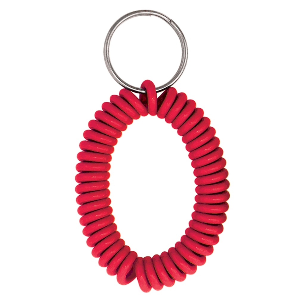 TRI-COLOR COIL KEY RING
