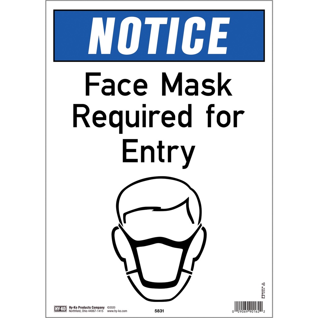 [MFA90162] NOTICE MASK REQUIRED