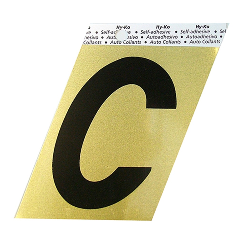 3.5IN GOLD ALUMINUM LTR C