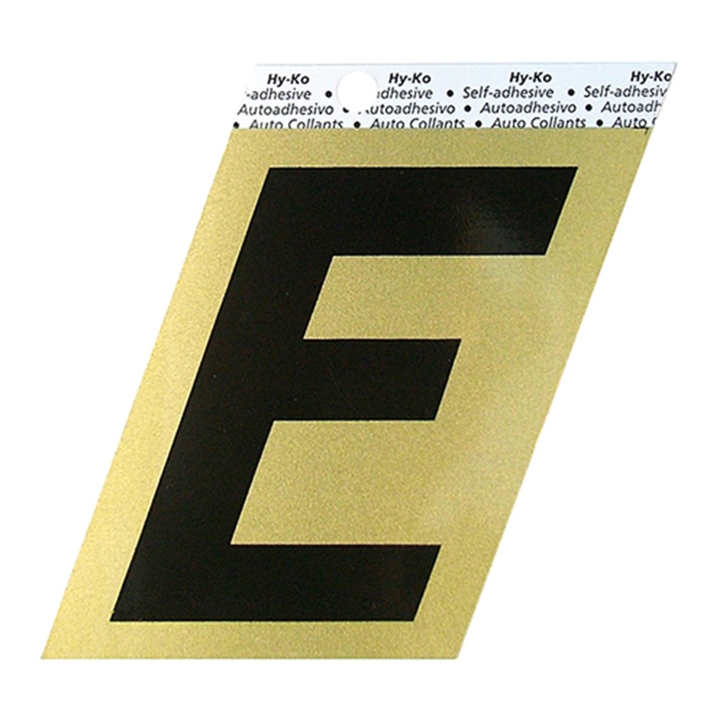 3.5IN GOLD ALUMINUM LTR E