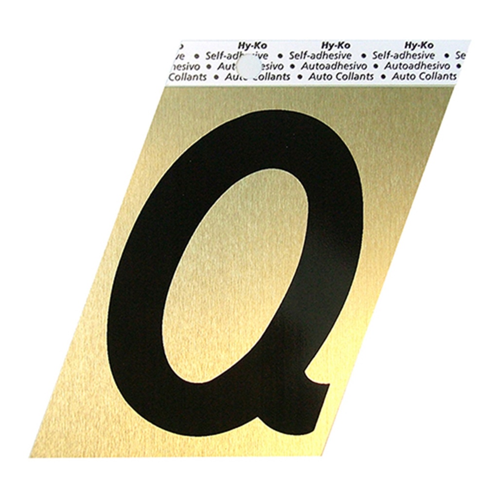 3.5IN GOLD ALUMINUM LTR Q