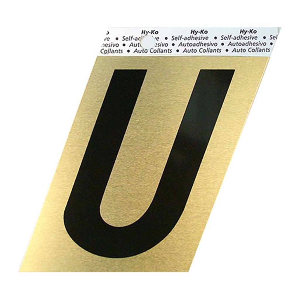 3.5IN GOLD ALUMINUM LTR U