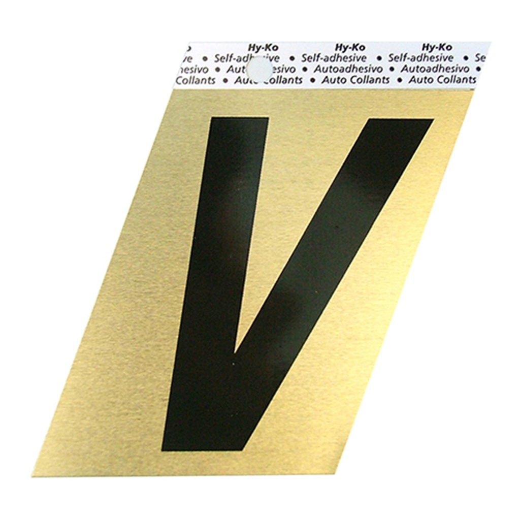 3.5IN GOLD ALUMINUM LTR V