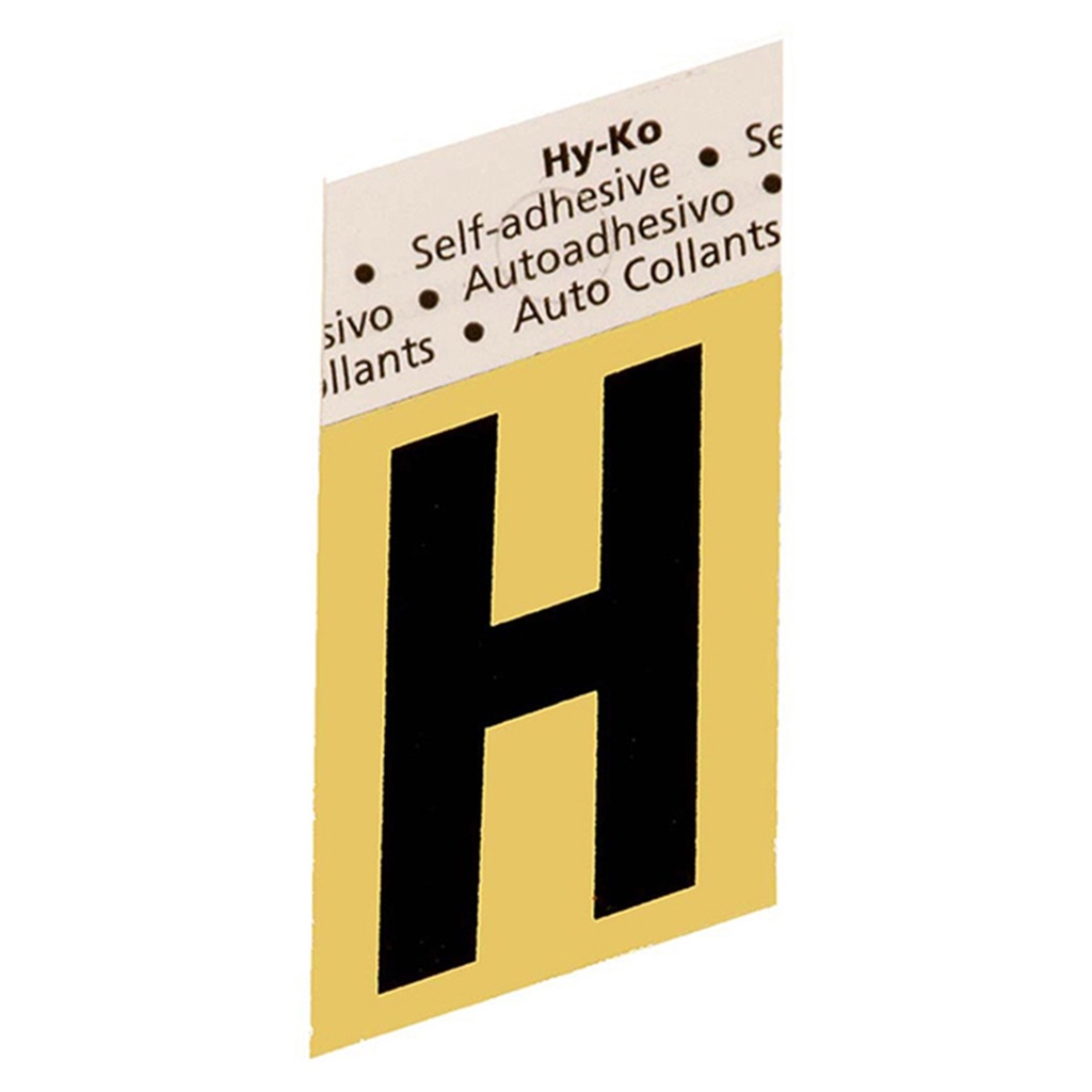 1.5 IN GOLD ALUMINUM LTR H