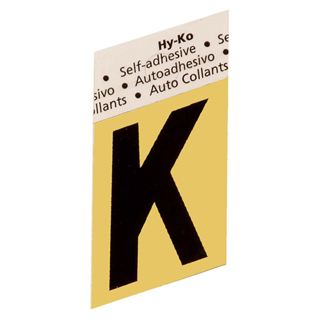 1.5 IN GOLD ALUMINUM LTR K
