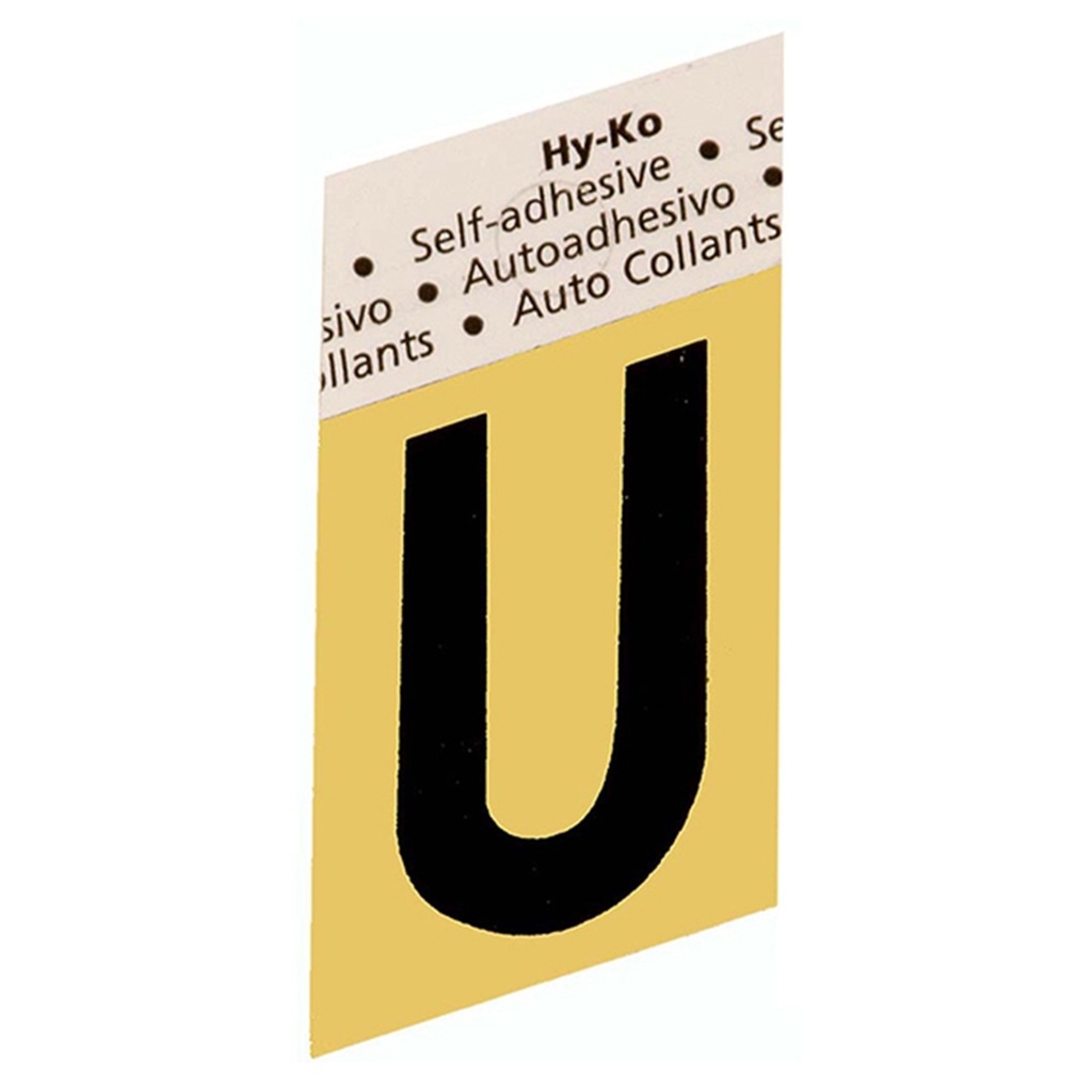 1.5 IN GOLD ALUMINUM LTR V