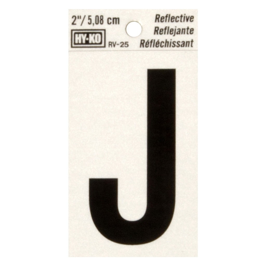 2IN REFLECTIVE LTR J