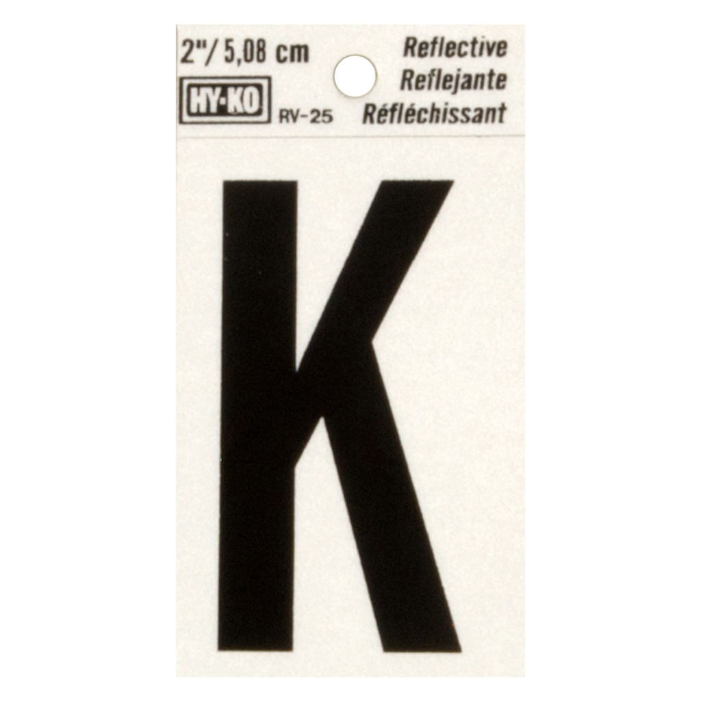 2IN REFLECTIVE LTR K
