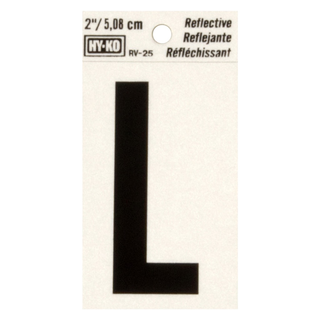 2IN REFLECTIVE LTR L