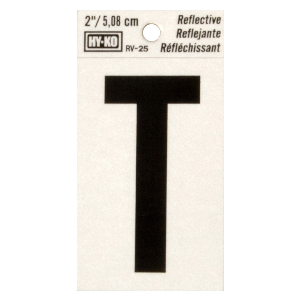 2IN REFLECTIVE LTR T