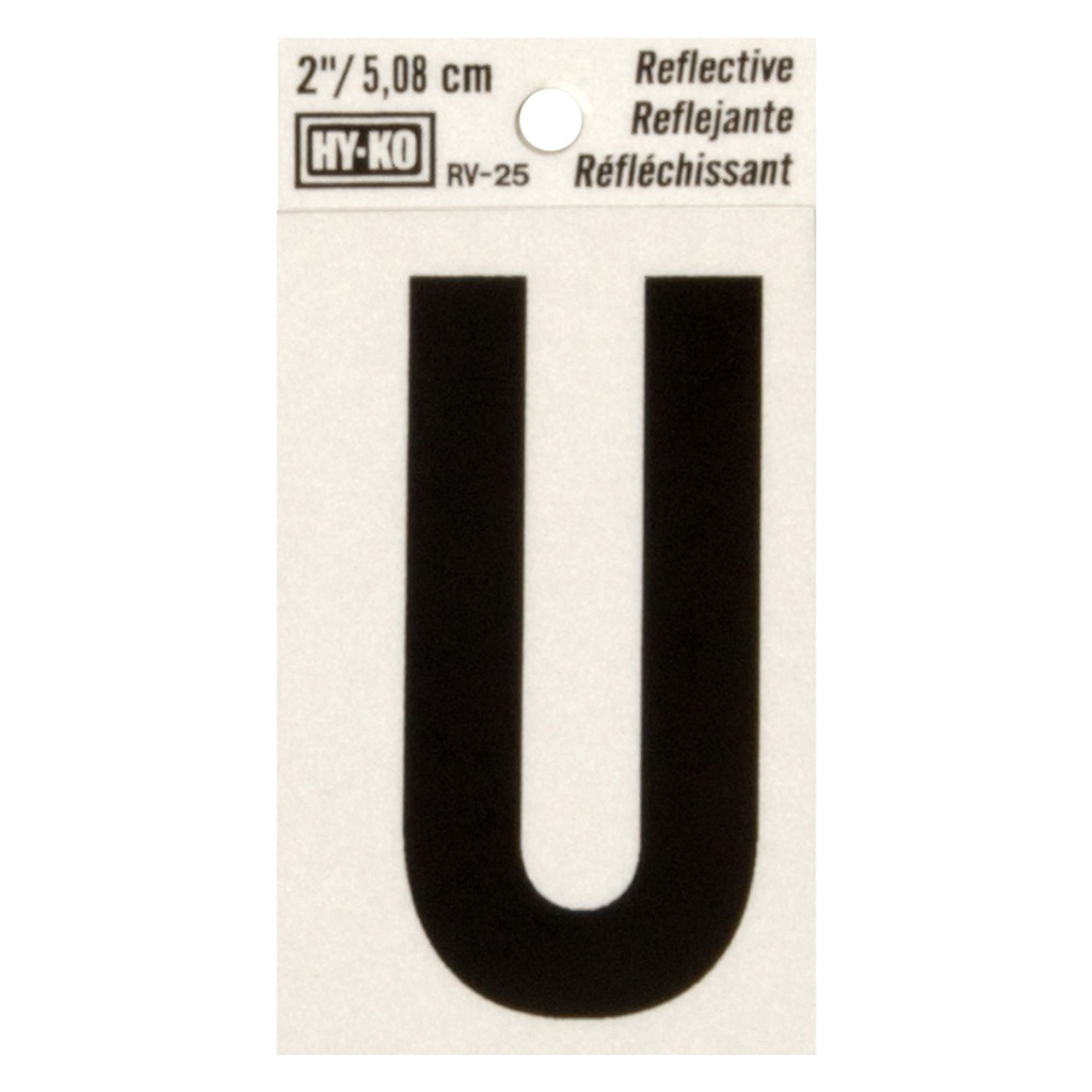 2IN REFLECTIVE LTR U