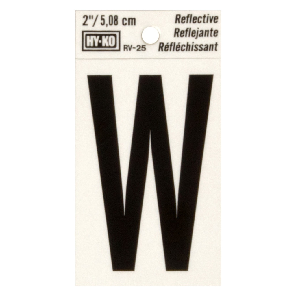 2IN REFLECTIVE LTR W
