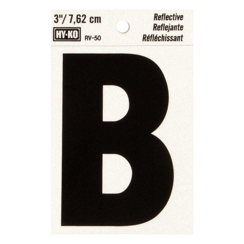 3IN REFLECTIVE LTR B