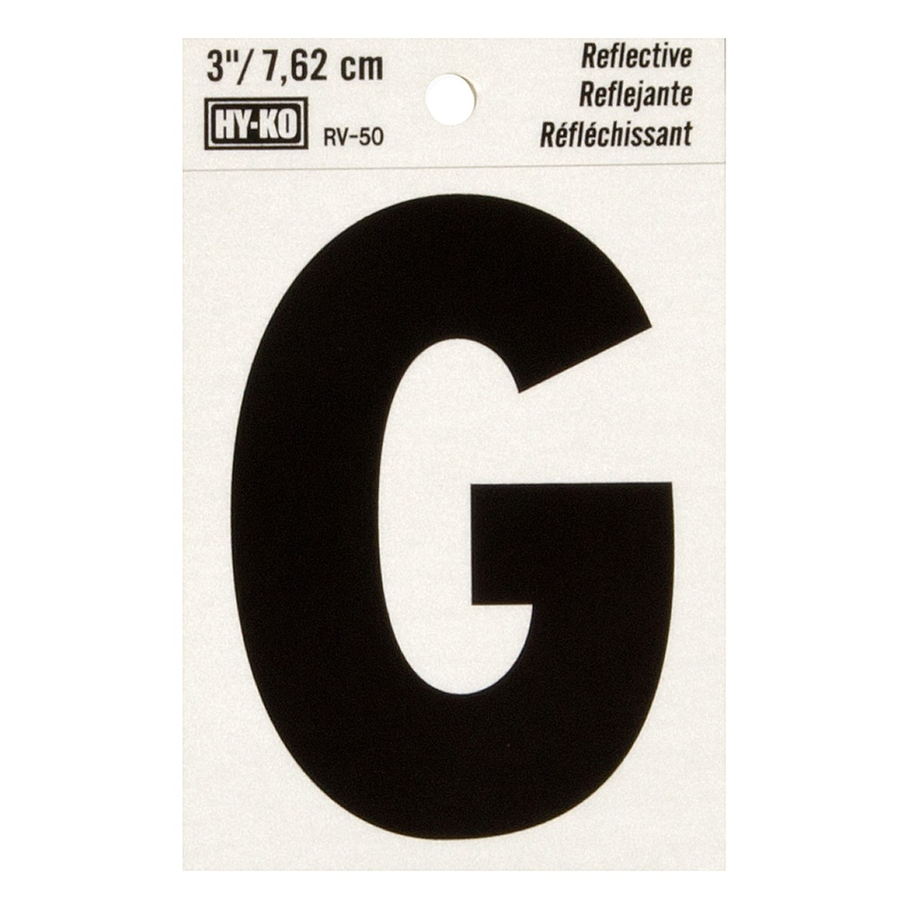 3IN REFLECTIVE LTR G