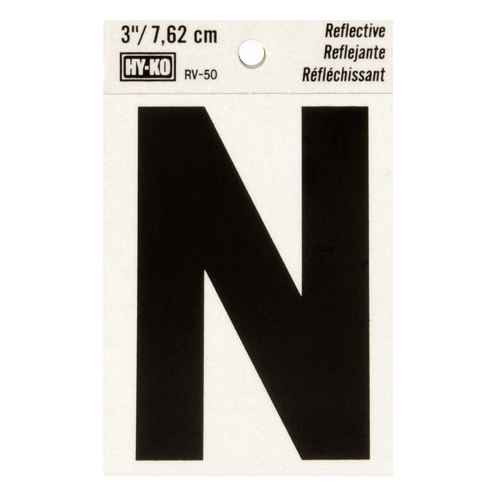 3IN REFLECTIVE LTR N