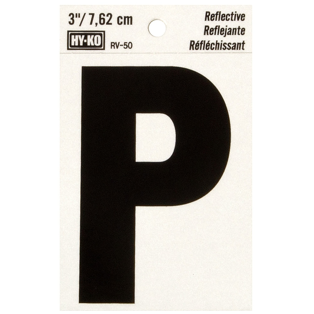 3IN REFLECTIVE LTR P