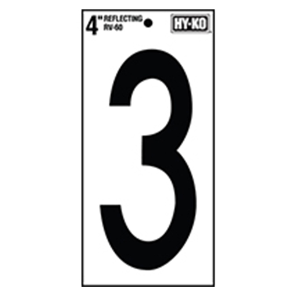 4IN REFLECTIVE NBR 3