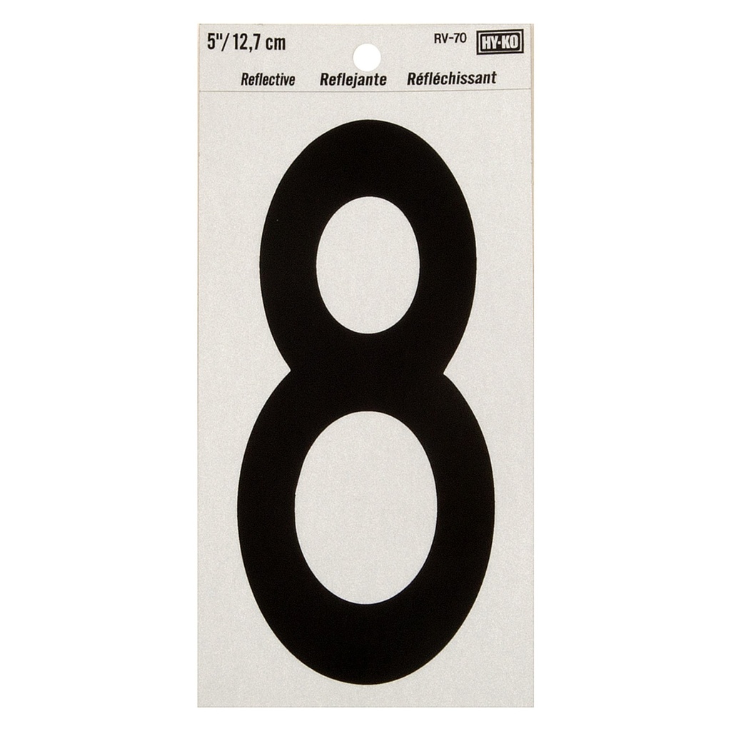 5IN REFLECTIVE NBR 8