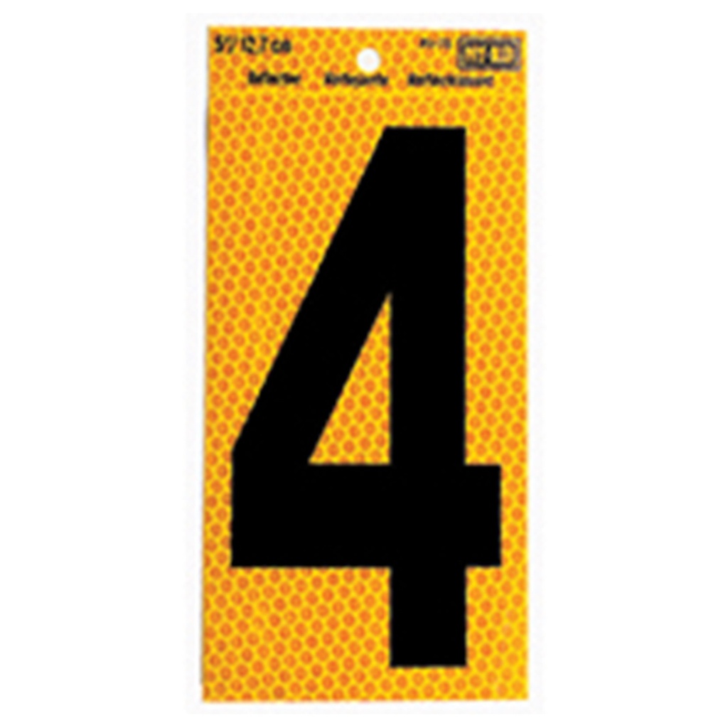 5IN YLW REFL NBR 4