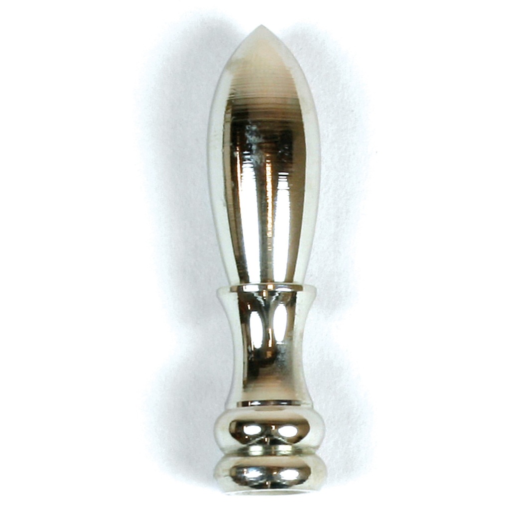 FINIAL BULLET NICKEL FINISH