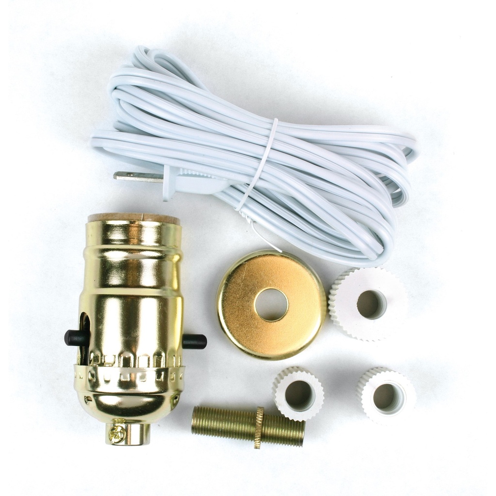 LAMP KIT BOTTLE ADAPTER BRASS