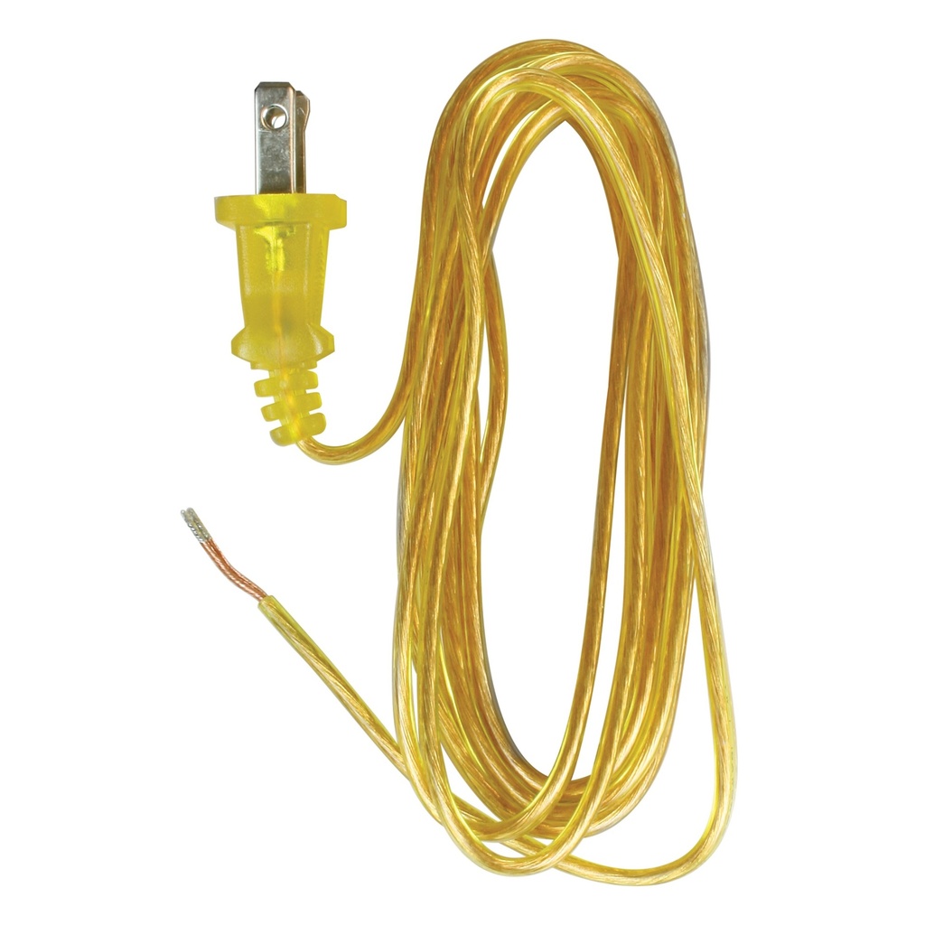 LAMP CORD 8' GOLD 18-2/SPT-1