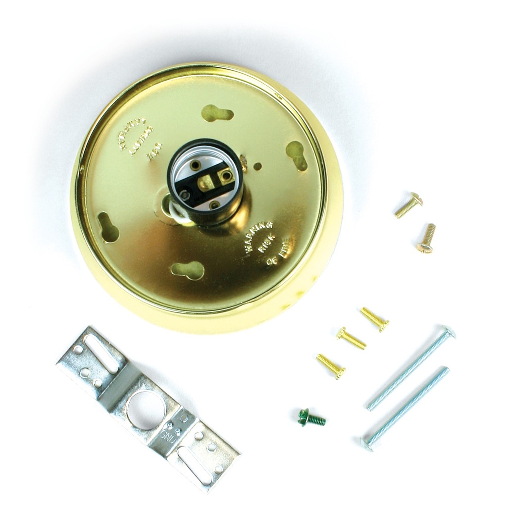 [MFC60222] GLASS HOLDER KIT 4" BRASS FINI
