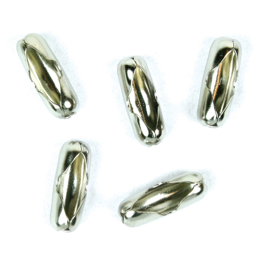 CHAIN CONNECTOR#6 NICKEL (5)