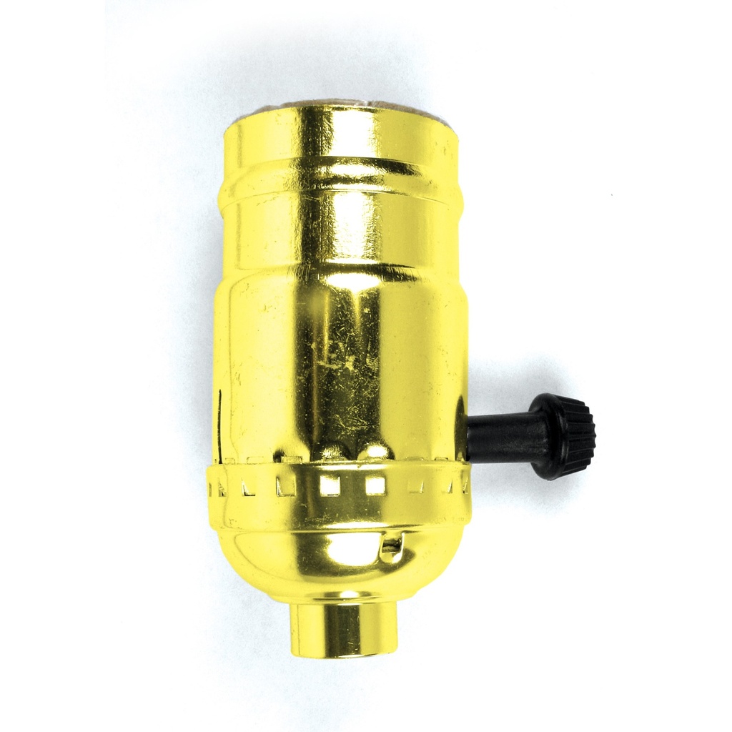SOCKET TURN KNOB 3 WAY BRASS